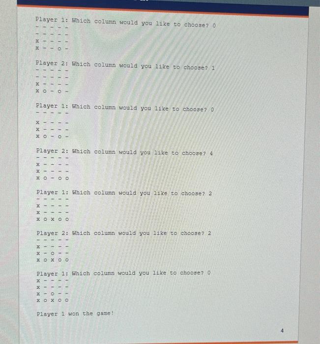 recreating one of everyone's favorite childhood games: Connect-Four. You will loop through