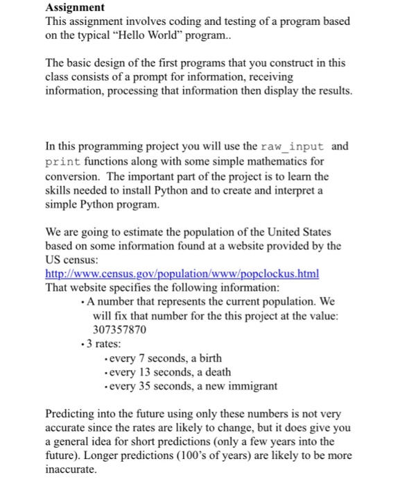  Please include comments explainig your work, thanks! Assignment This assignment involves