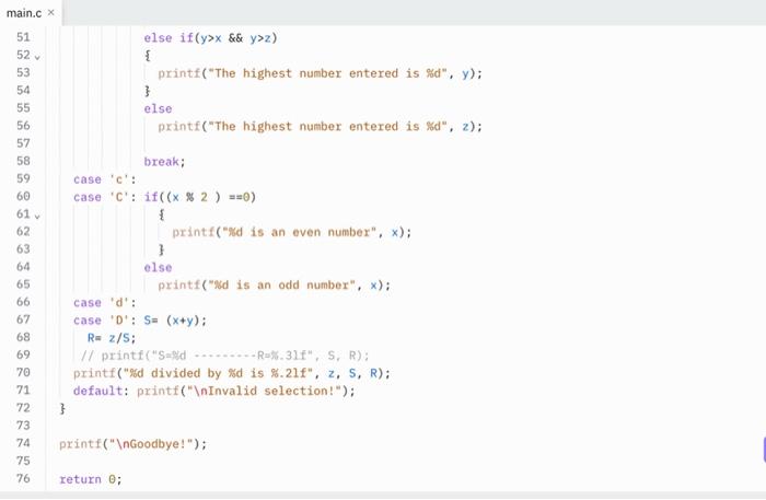 -3 5 1 You have entered the nmbers: -3, 5 and 1