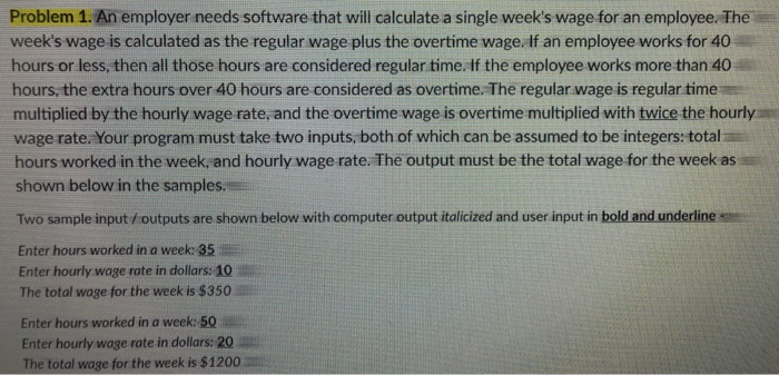  Need help with MIPS programs Problem 1. An employer needs software