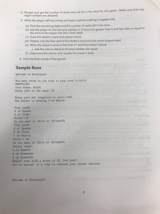 are going to create a Blackjack game so you can practice your