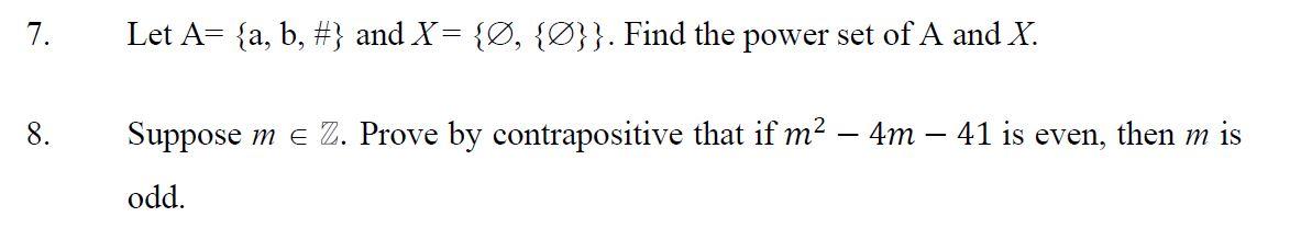  7. Let A= {a, b, #} and X= {, }}. Find