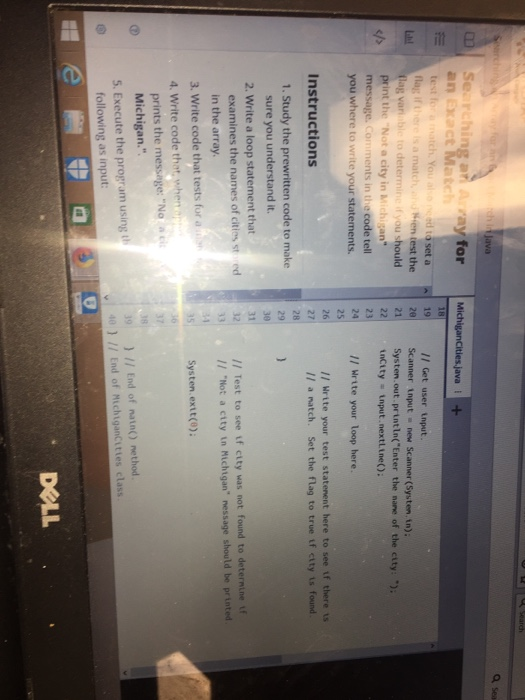 Ln Michtgan. 2 II Input: Interactive. 3 /I Output: Error nessage or