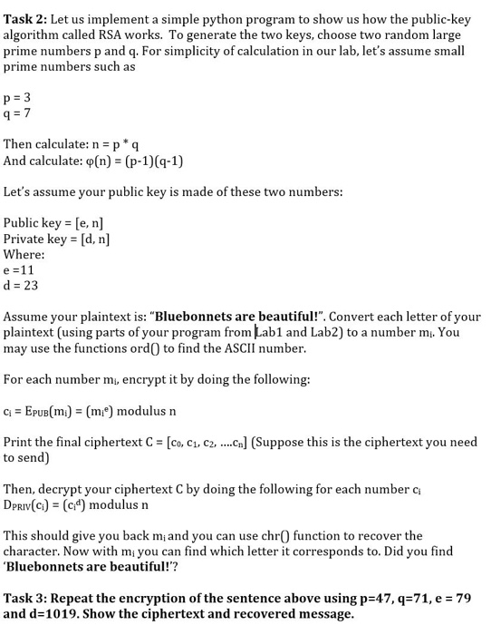  Let us implement a simple python program to show us how