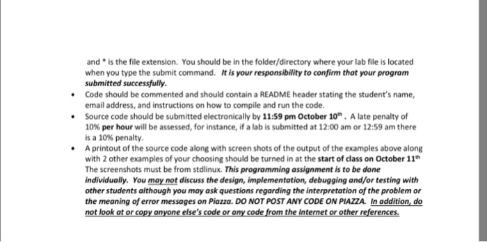 outputs the degrees of the vertices of each graph, otherwise outputs a