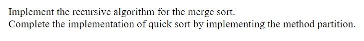  please use these two files.. // --------------------------------------------------------------- // MergeSort.java // ---------------------------------------------------------------