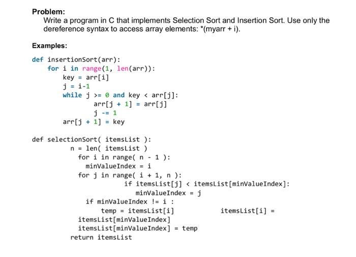  In C Programming - use of pointers Requirements: 1) use of