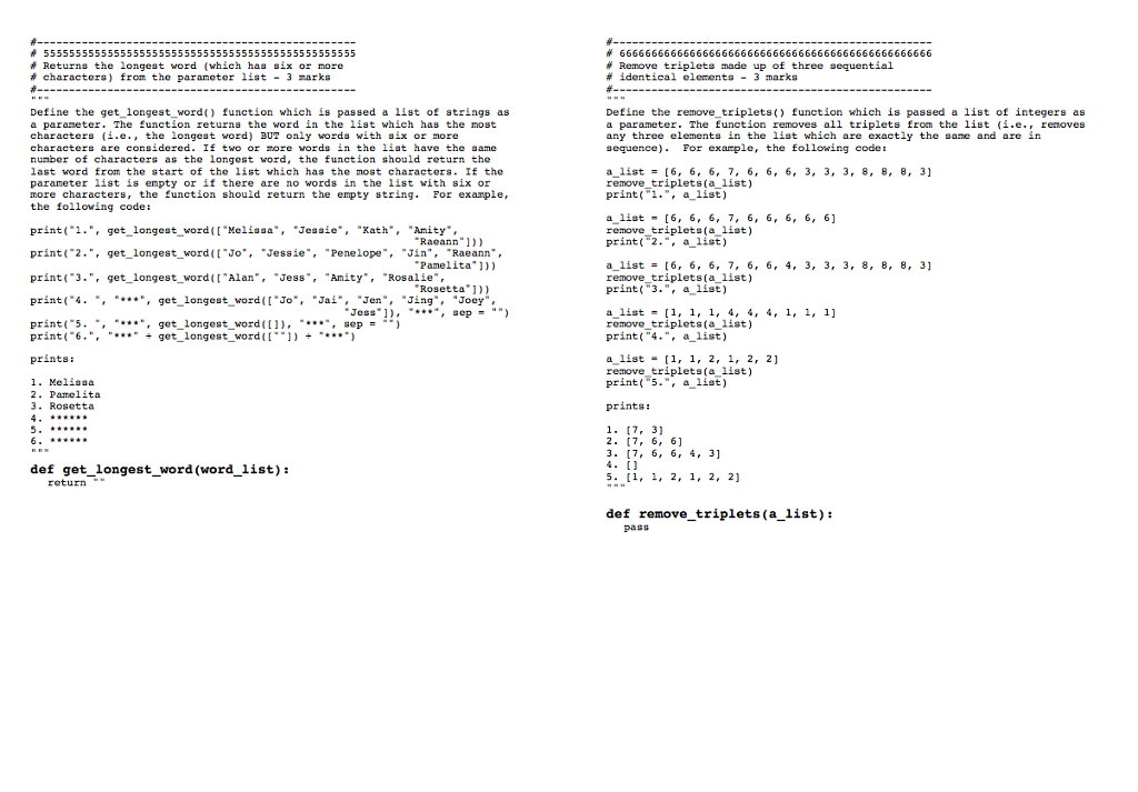 the 7 Assignment 3 questions has been posted on the CompSci 101