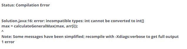 of the array and a list of integers, respectively. It is supposed