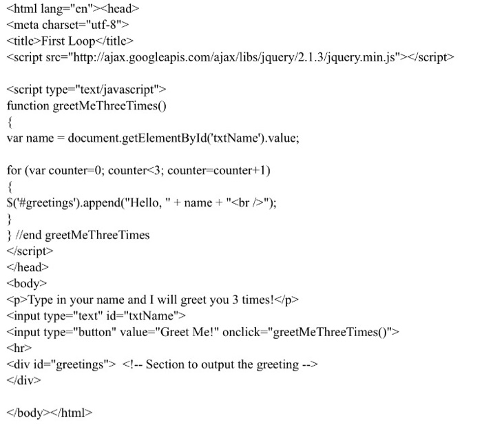 a second text field asking the user how many times they want