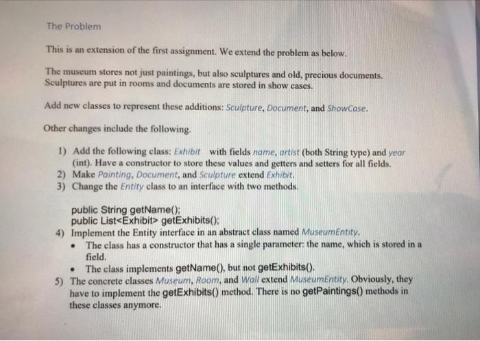 please Answer this assignment using java. this assignment is an extension of