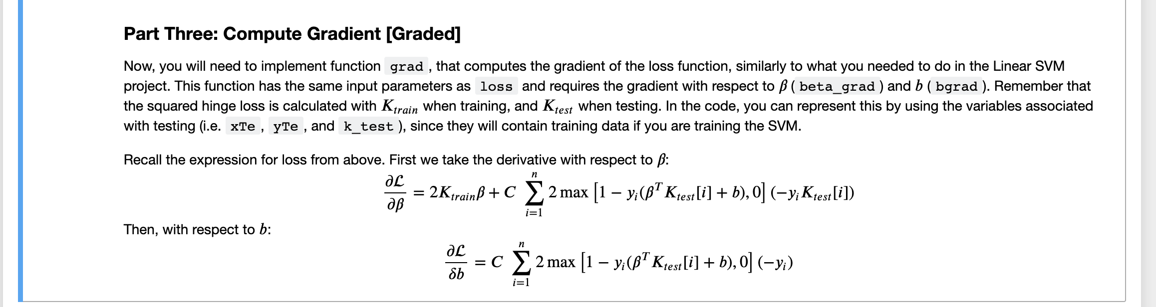 I need help coding in python this kernel SVM problem for machine