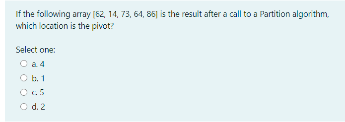  computer science - data structures and algorithms question : please show