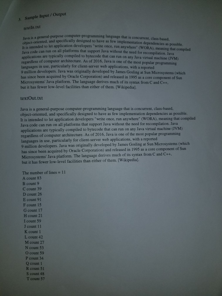 java that would be great thanks! Just so you won't have to