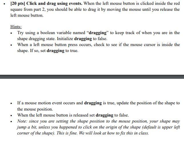 Using C++ part2 is the red rectangle (100*100) the question is to