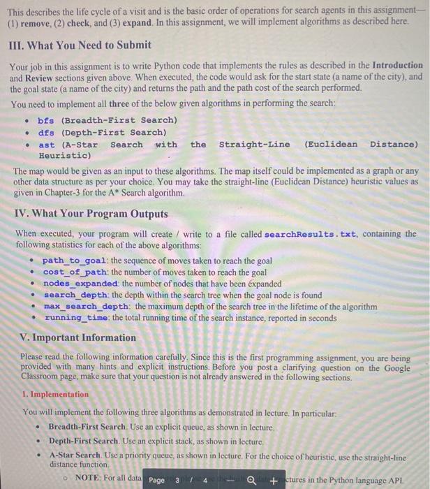 language to write the solution of this programming assignment. No other programming