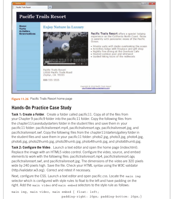 Text: Web Development and Design Foundations with HTML5 (7th edition) Chapter 11.