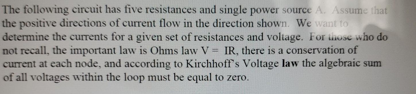  determine all the currents in matlab code please The following circuit