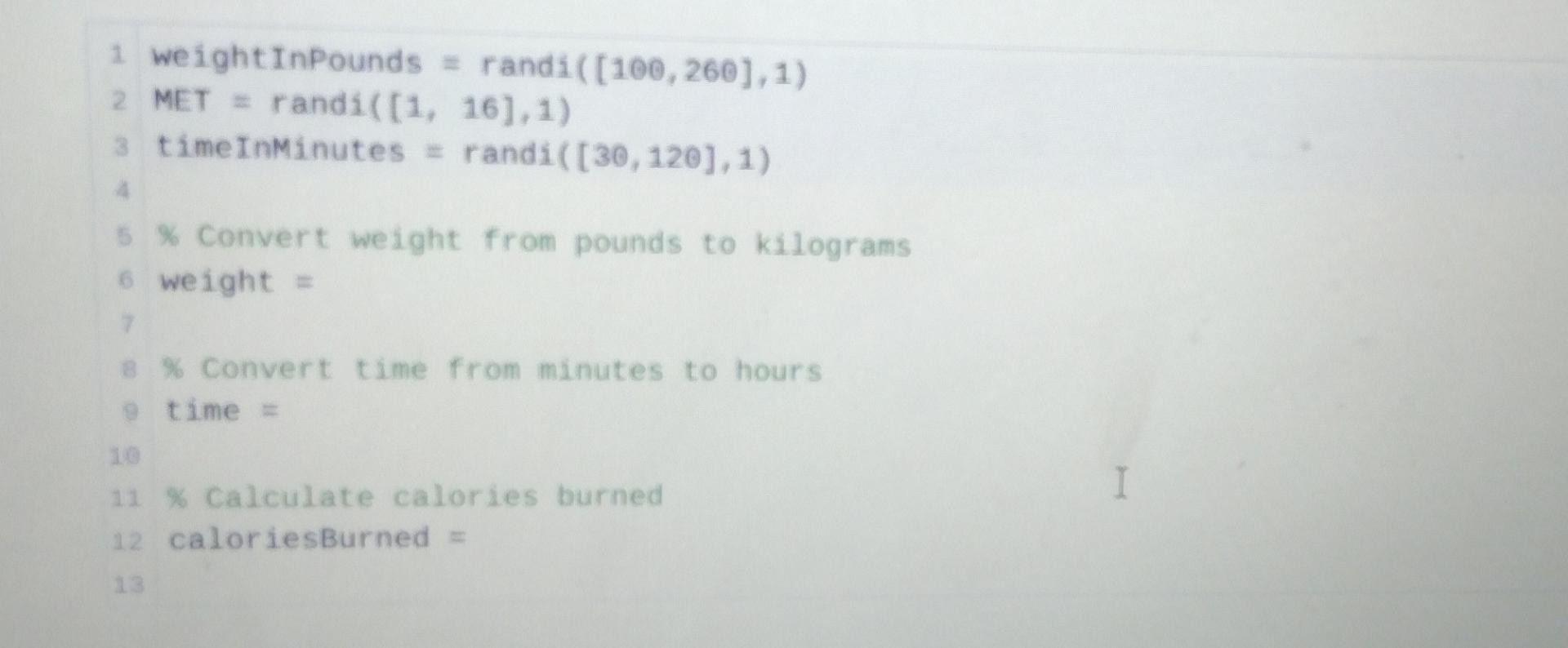 calories can be burned during various forms of exercise. One metric used