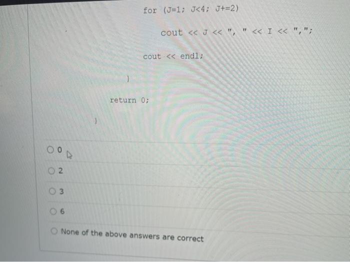 namespace std; int main() int I, J tor (1-2: I>=0; I--) for