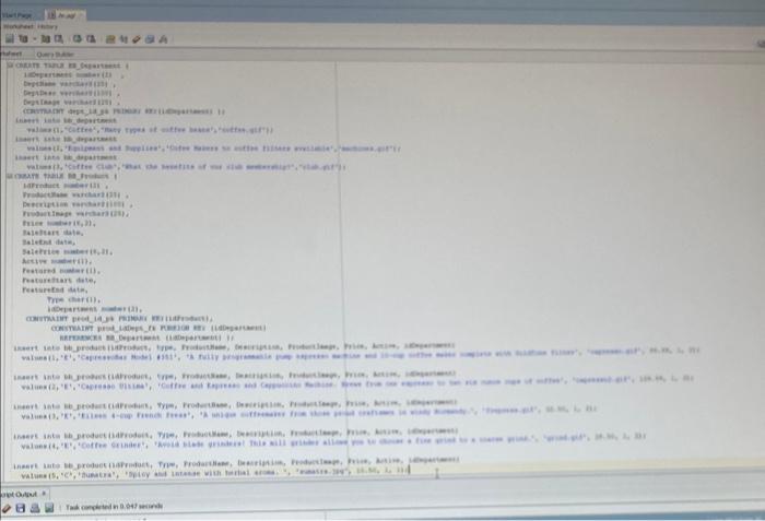 at least 1 product Coffee Grinder:a)join..on b)join.. using 2.Write a query to