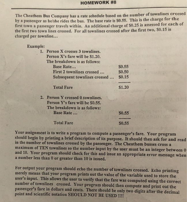  Need help written in c++ coding . HOMEWORK #8 The Cheathem