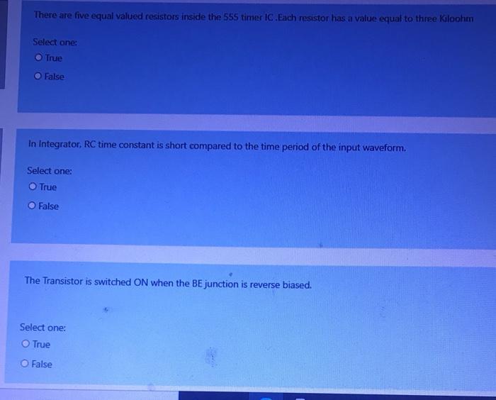  There are five equal valued resistors inside the 555 timer IC.Each