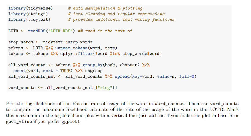  library(tidyverse) #data manipulation & plotting library(stringr) # text cleaning and regular