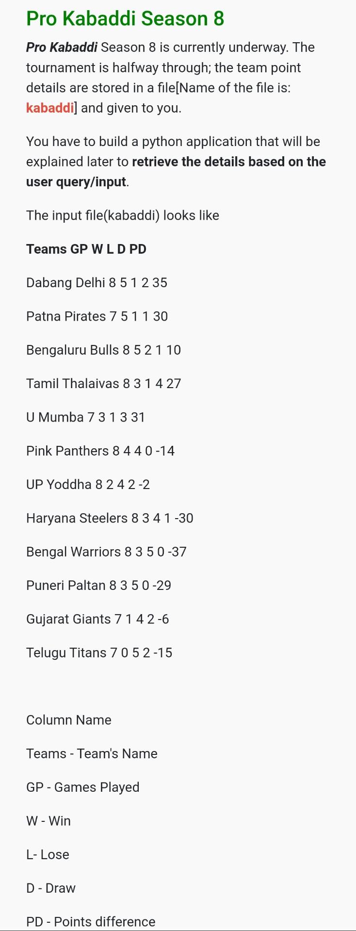  do the q by python and take input from Q python