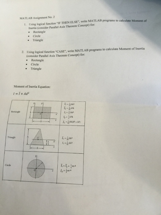  MATLAB programming Using logical function "IF THEN ELSE write MATLAB programs