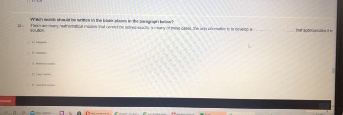  Subject is numrical analysis .. please just final answer without sloution