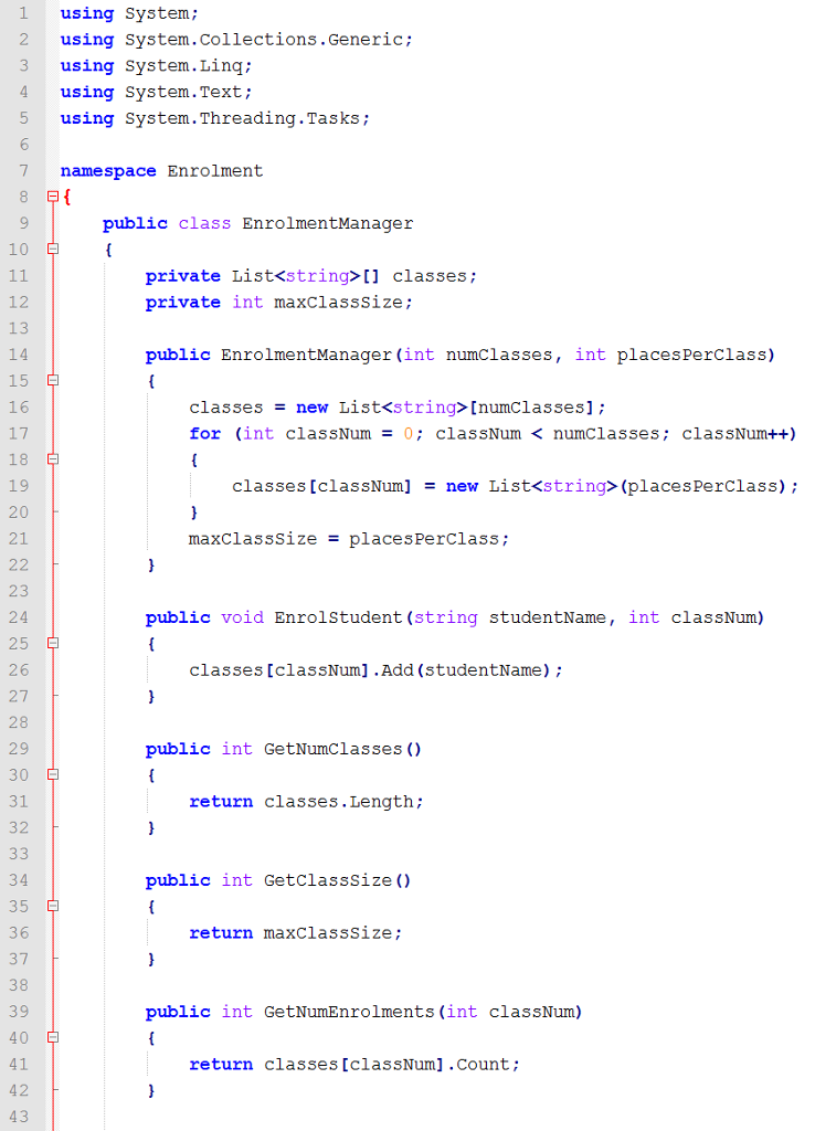 to it. Your task is to take this program and your own