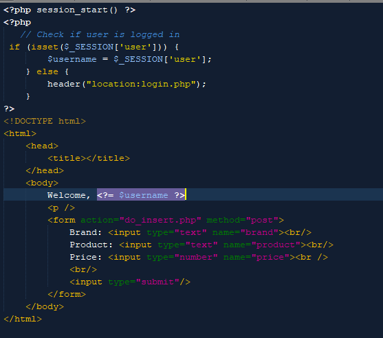  Using PHP I have an insert page to to take in
