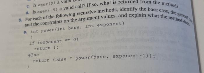 9a 5) a valid call? If so, what is returned from the