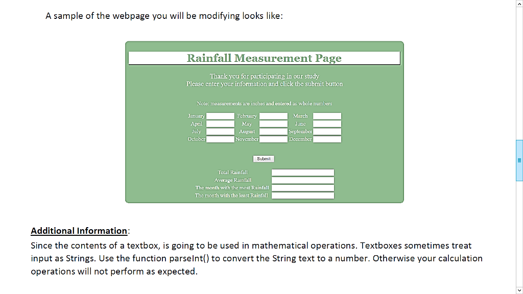 of dynamic web applications from the code perspective Implement JavaScript code which