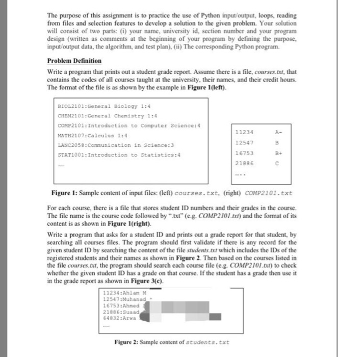  Python language The purpose of this assignment is to practice the