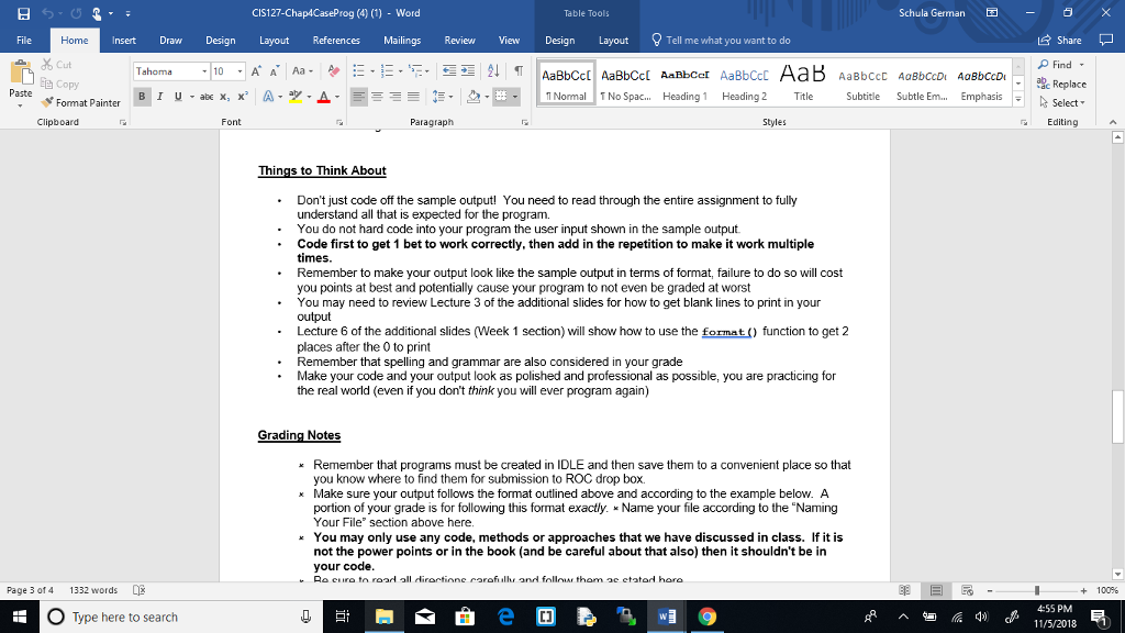 References Mailings Review View Design LayoutTell me what you want to do