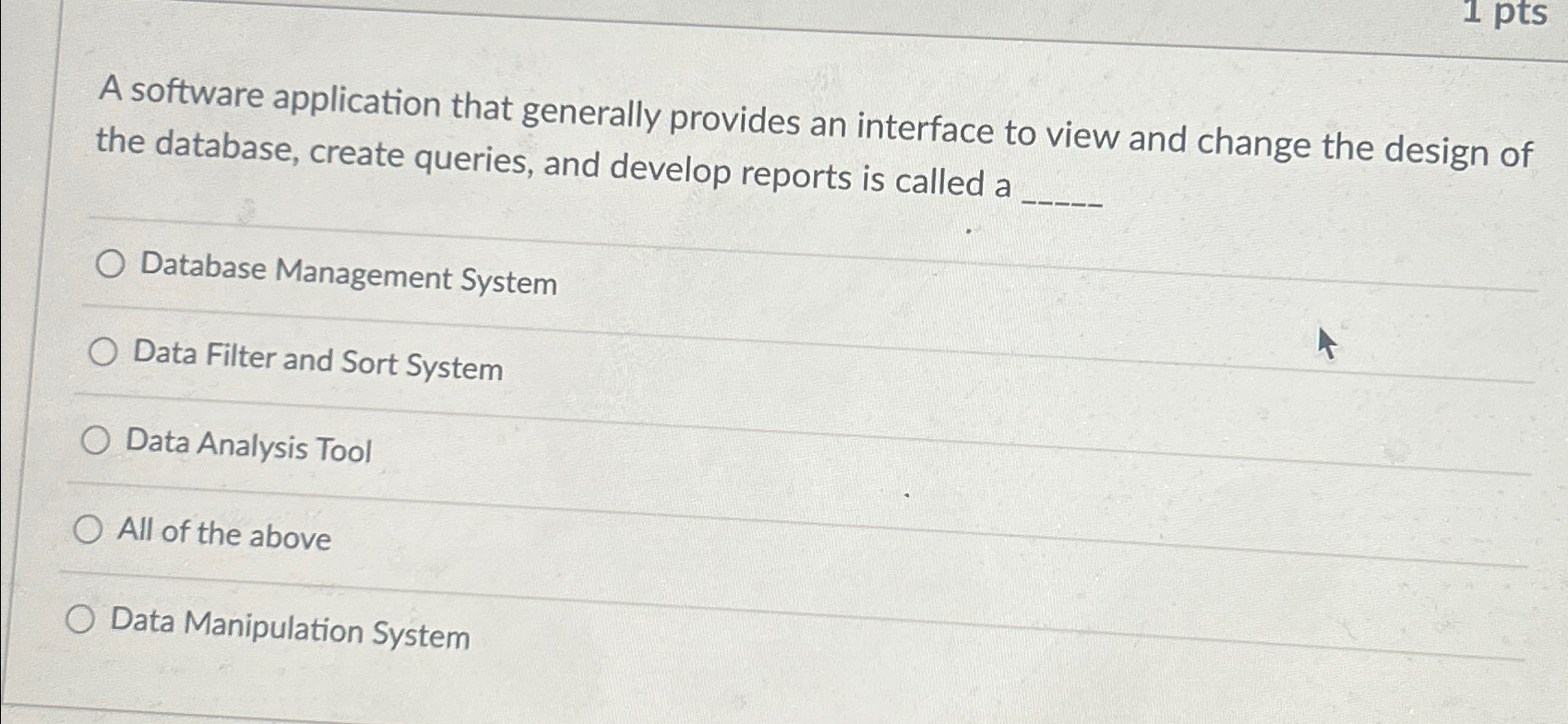  A software application that generally provides an interface to view and