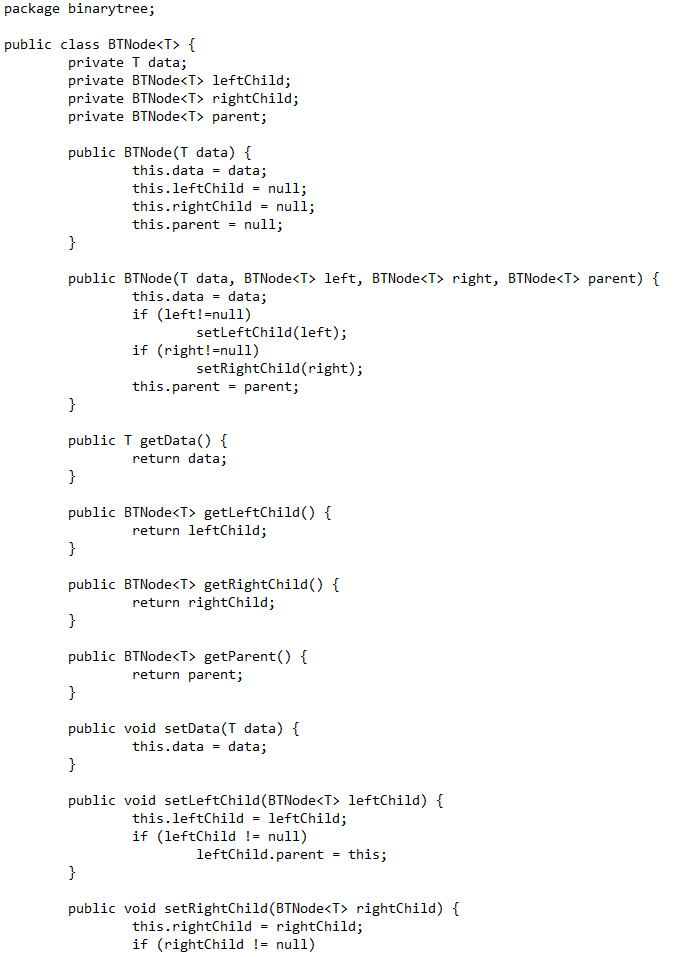 new BTNode(4, node8, nodeNegative2, null); BTNode node1 = new BTNode(1); BTNode node2