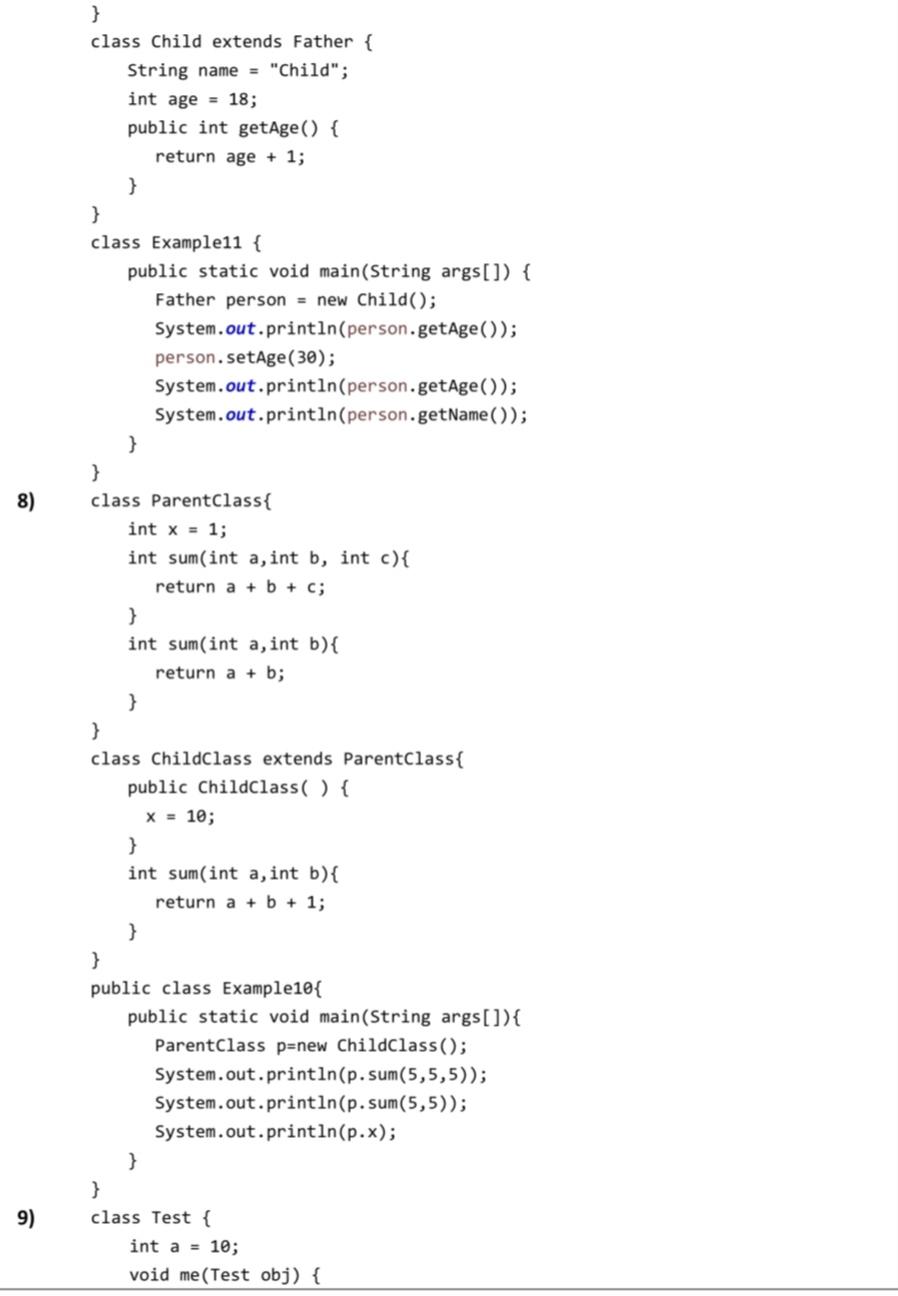 class Base { 5) int m; 6) public Base() { m =