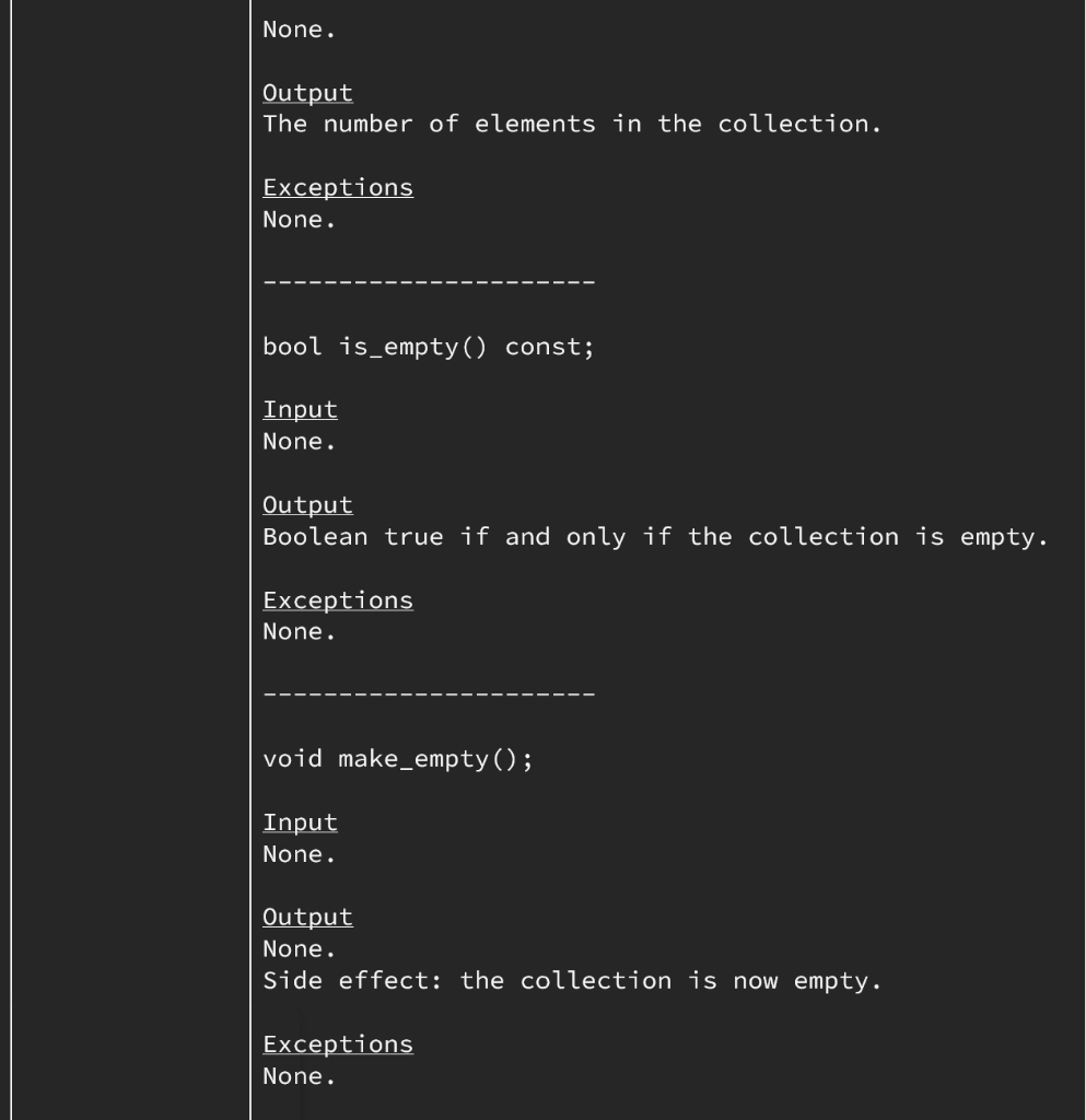 stores an unordered collection of objects in an array along with the