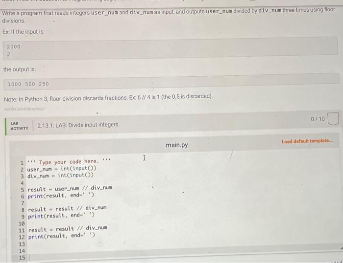 Please solve this and demonstrate the code Write a program that reads