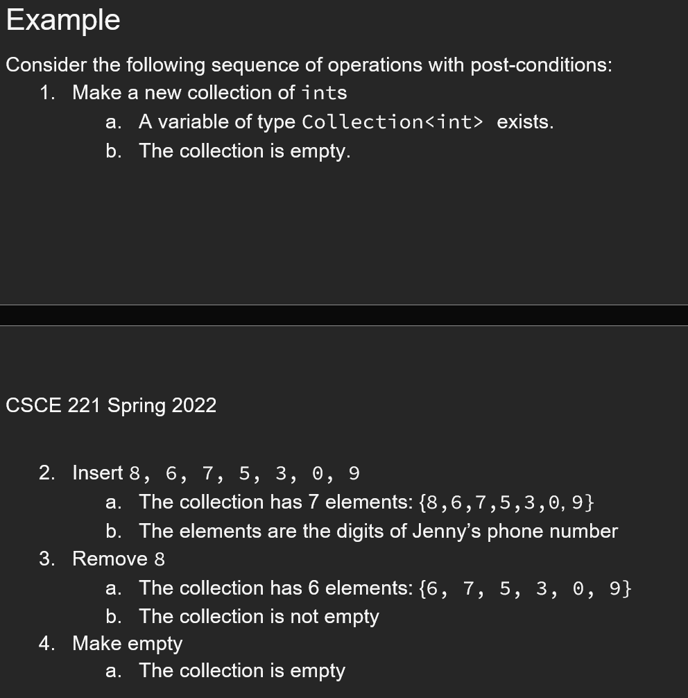 Collection(const Collection&); ~Collection(); Collection& operator=(const Collection&); The Rule of Three copies and