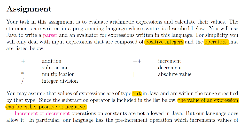  public class Expression { private ArrayList tokenList; // Constructor /** *