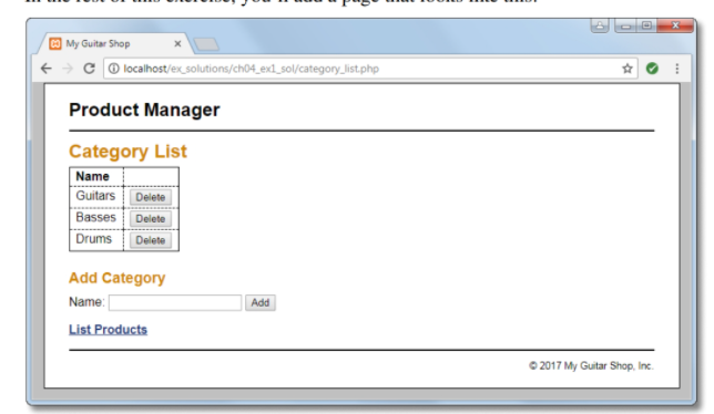 Test the Product Manager application 1. Start the Chrome browser and run