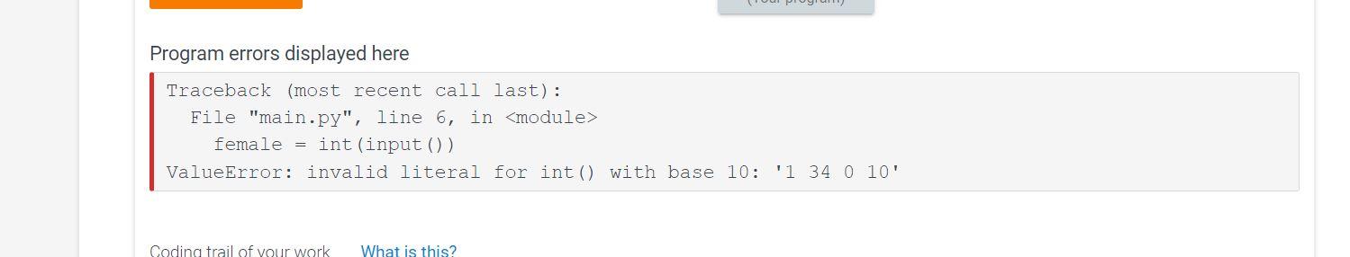 How can I fix this error? Here are the instructions, 4.10 LAB:
