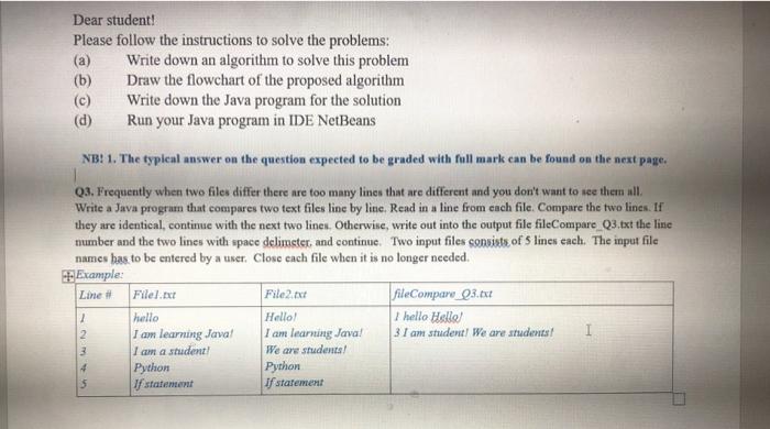  Dear student! Please follow the instructions to solve the problems: (a)