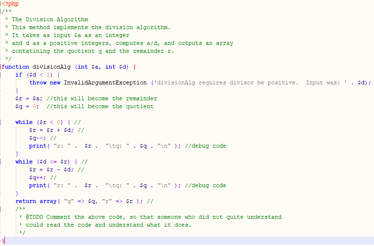 Comment the code, so that someone who does not quite understand could