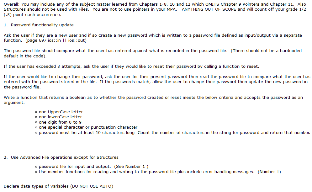 I need to modify this program per these instructions (the instructions are