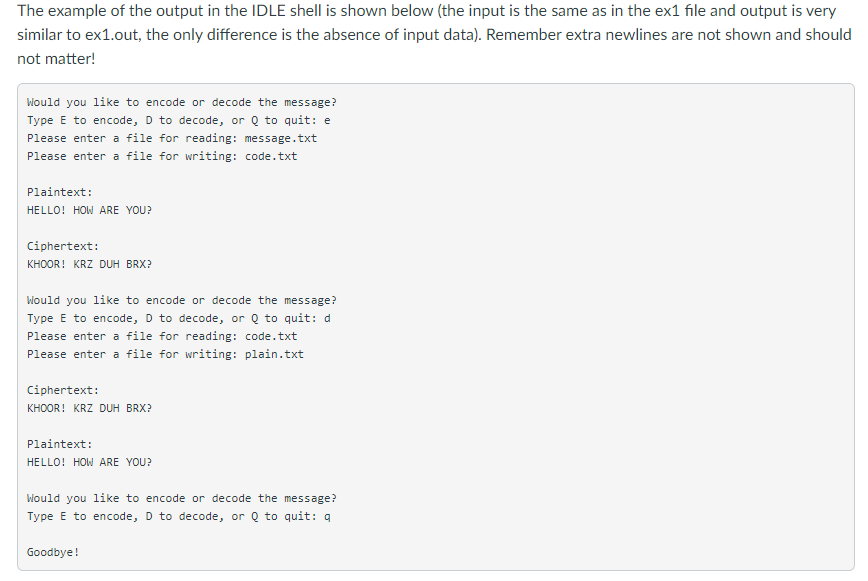 exceptions, and files Description In this assignment you can implement a simple